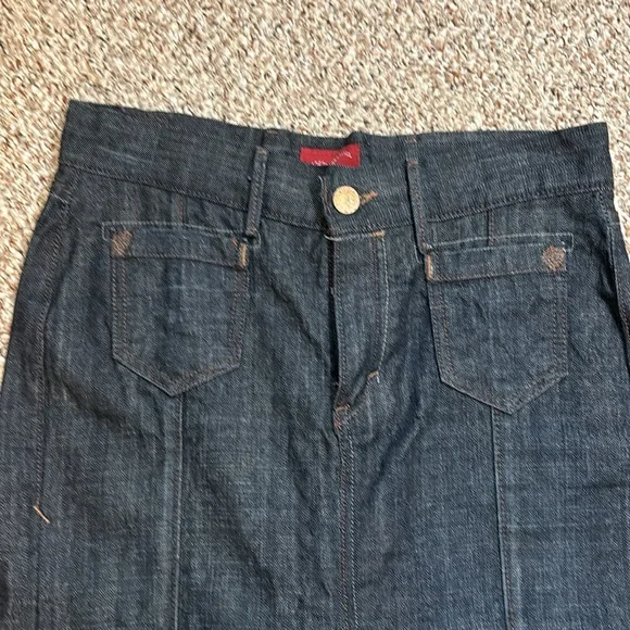 Levi’s - Denim Fishtailed Skirt - High/Low hemline - SZ10 - Picture 2 of 6